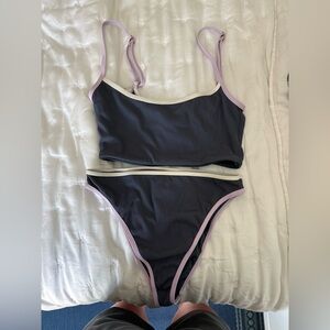 L*Space grey/blue and Lavender Bikini Bottom